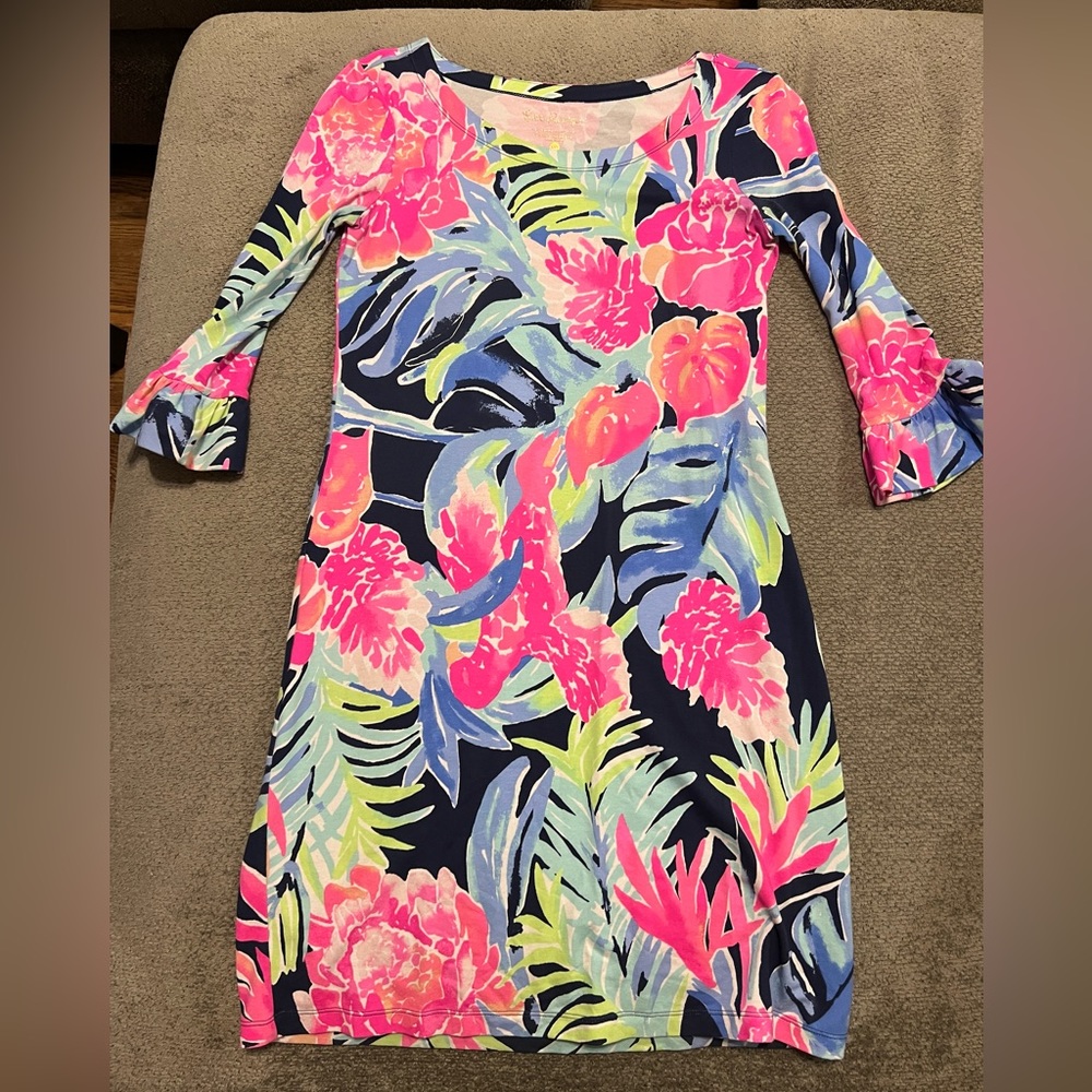 Lilly Pulitzer Dress Floral Print XXS